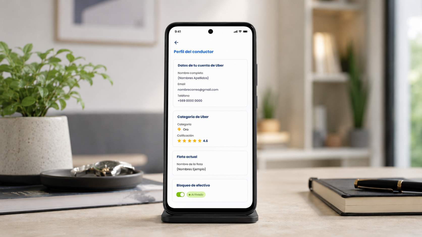 Cuenta uber onboarding
